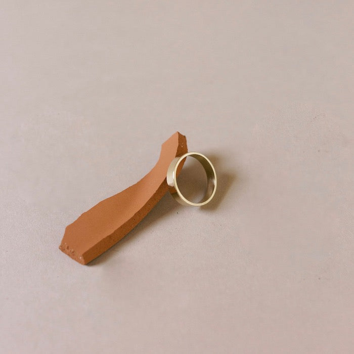 Gold Flat Band Ring - 5mm