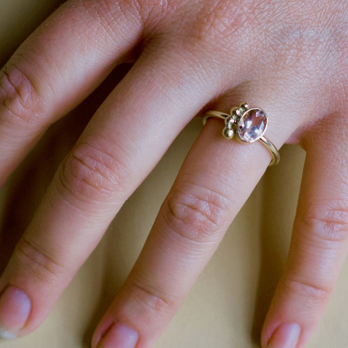 Half Halo Ring - Customizable