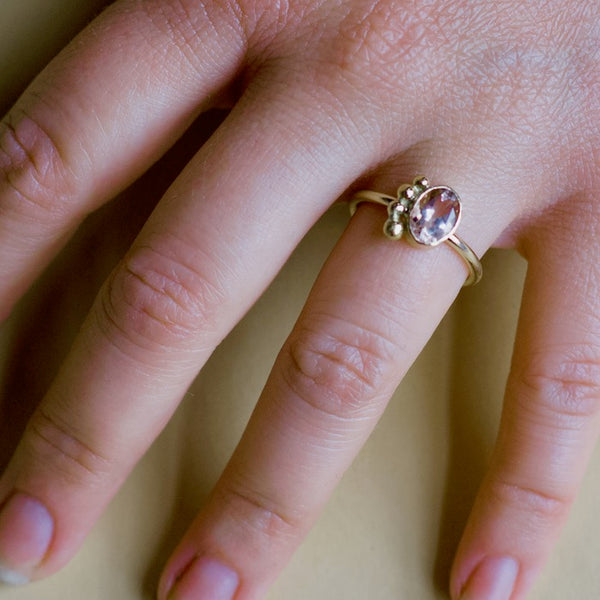 Half Halo Ring - Customizable