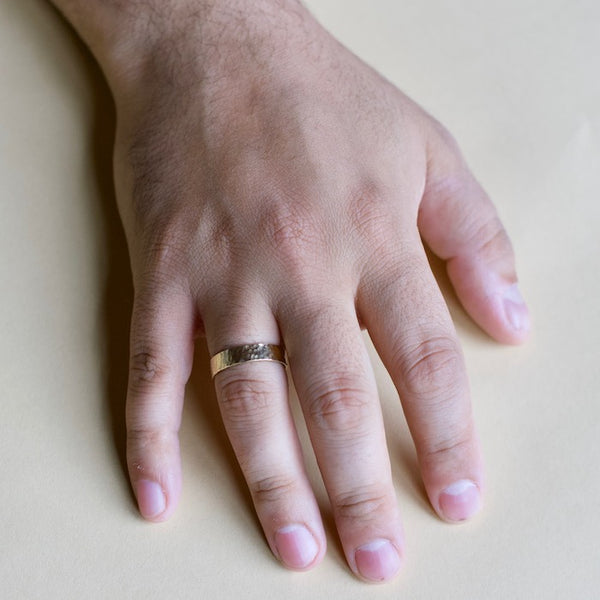 Hammered Texture Band - 5mm Wide