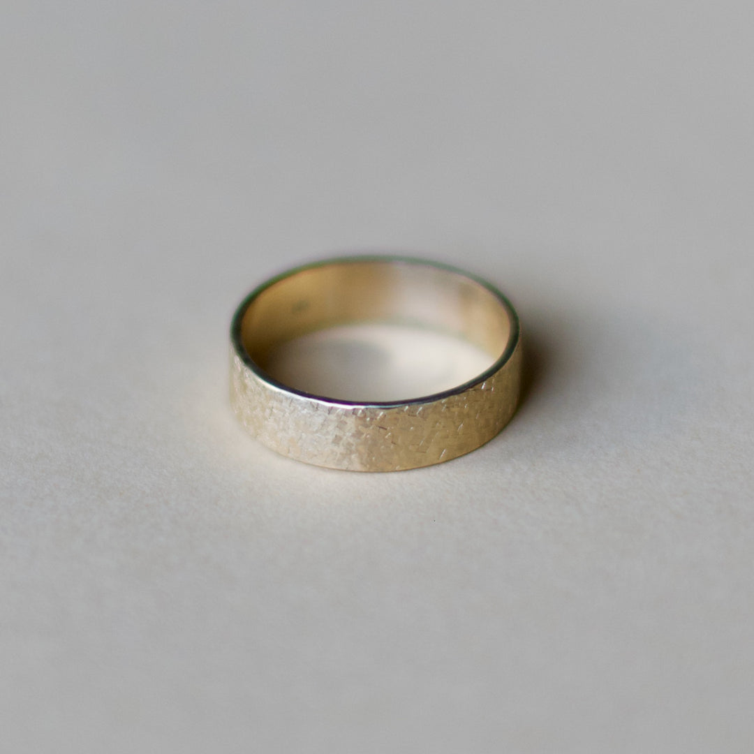 Raw Silk Textured Band - 6mm