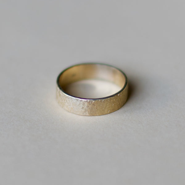 Raw Silk Textured Band - 6mm Wide