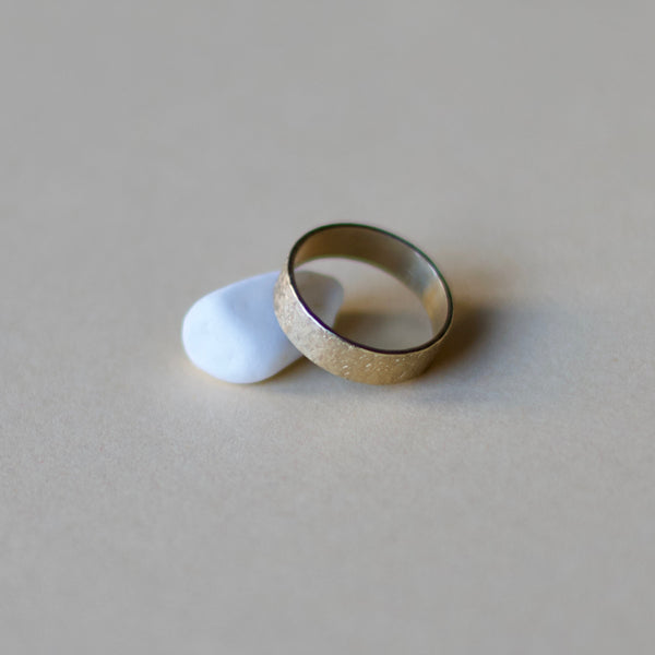 Raw Silk Textured Band - 6mm Wide