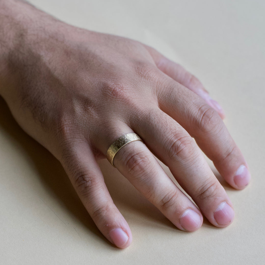 Raw Silk Textured Band - 6mm