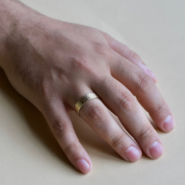 Raw Silk Textured Band - 6mm Wide